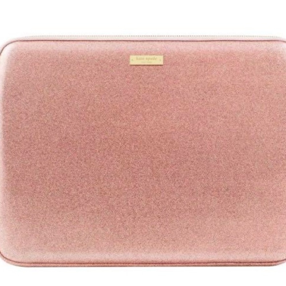 Kate Spade New York Rose Gold Glitter Sleeve for 13” Laptop Macbook Tablet 13x10